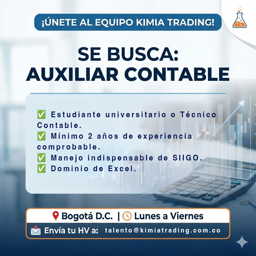 Se busca Auxiliar contable